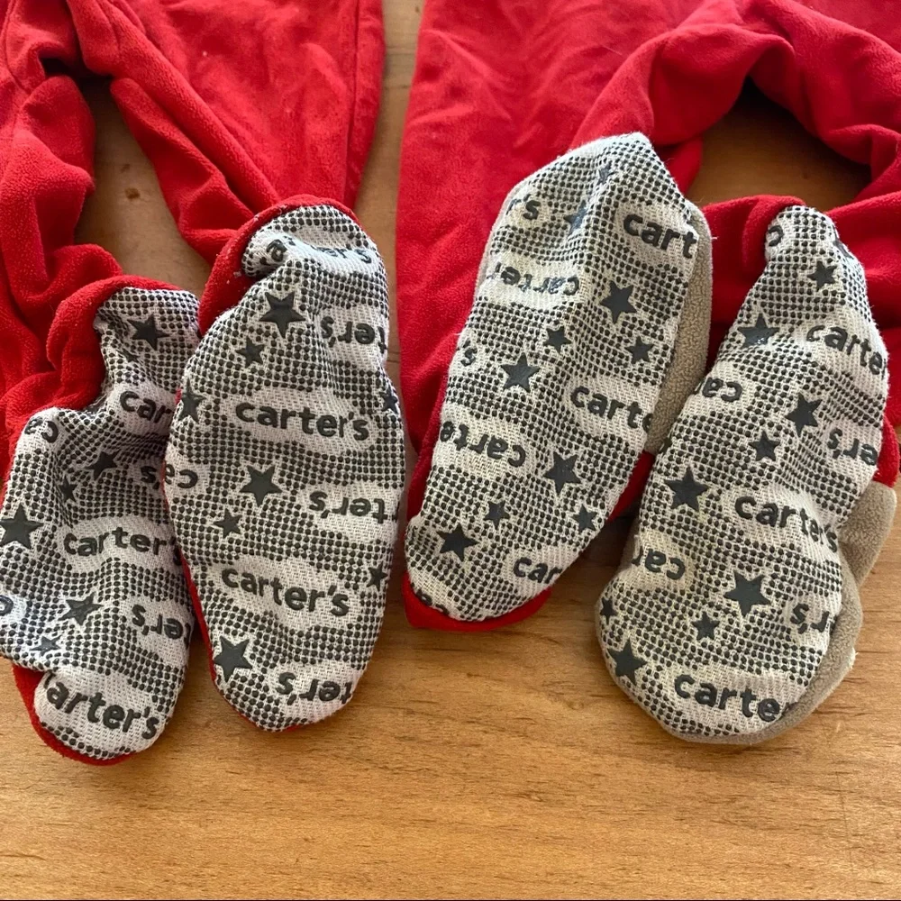 Two Carter’s Holiday/Winter Sleepers - Picture 2 of 5